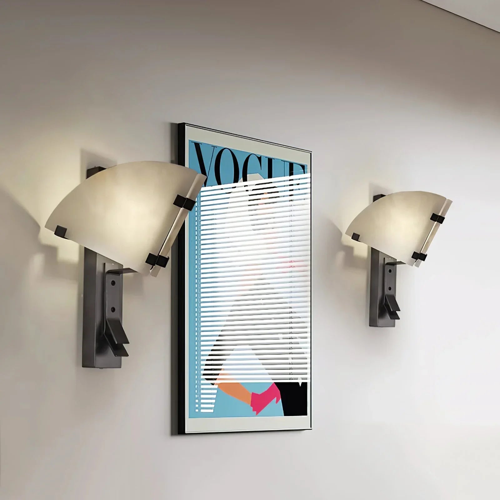 Dionelle – Lámpara de pared moderna de metal alabastro