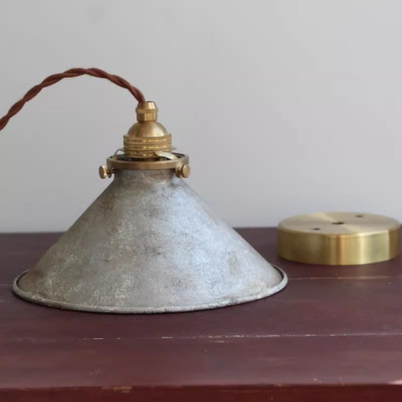 Valessio - Vintage LED závesné svietidlo s modrým kovovým tienidlom, objímka E14