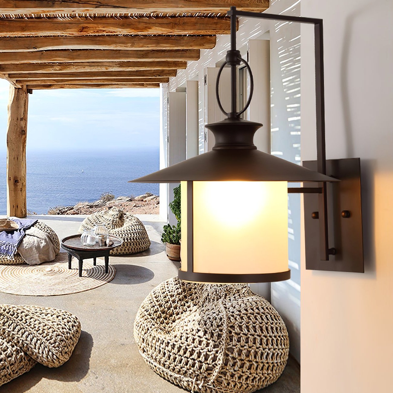 Maelith - Lampada da parete esterna impermeabile retro IP65