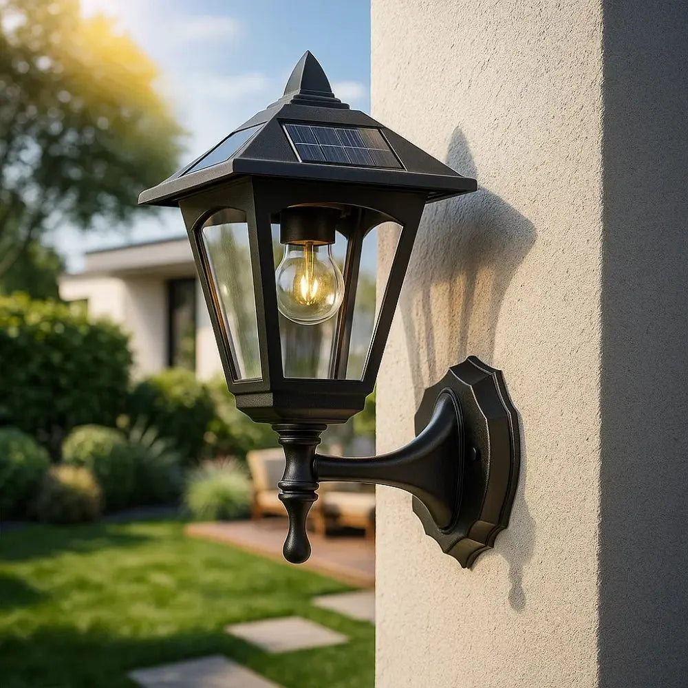Solarynex – Lampada da Parete Solare da Esterno Design Halo