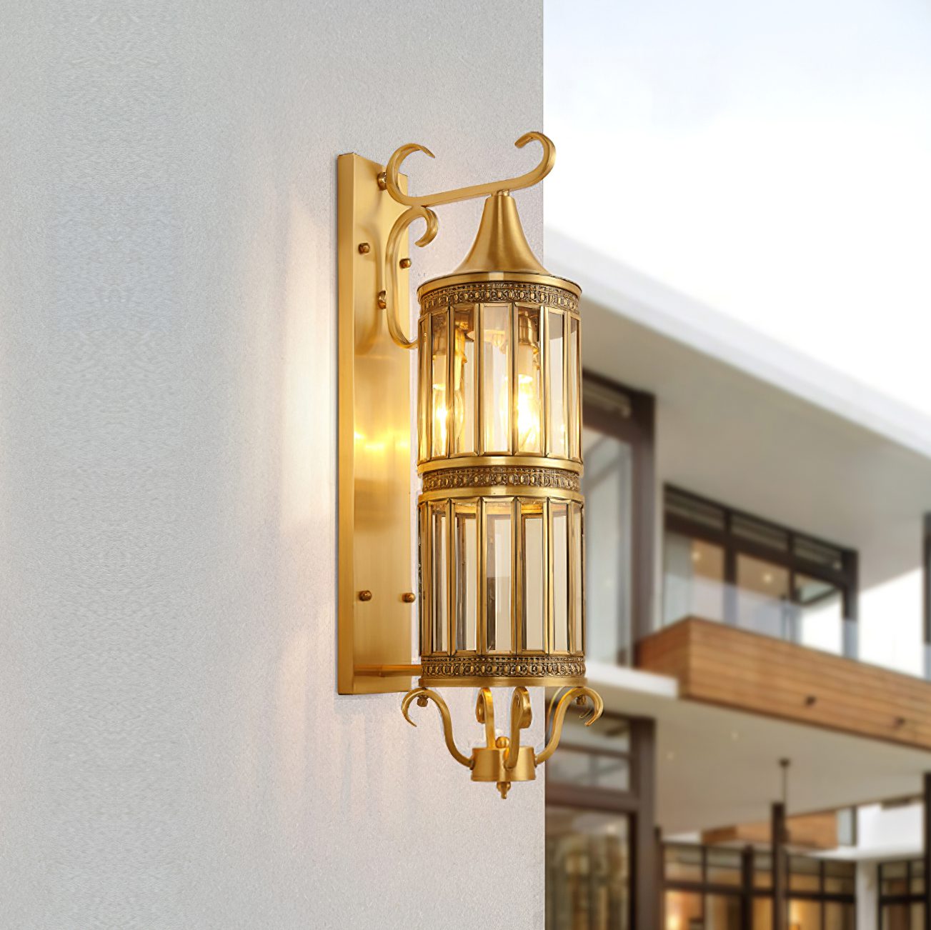 Farde - Retro  Brass IP65 Waterproof Outdoor Wall Light