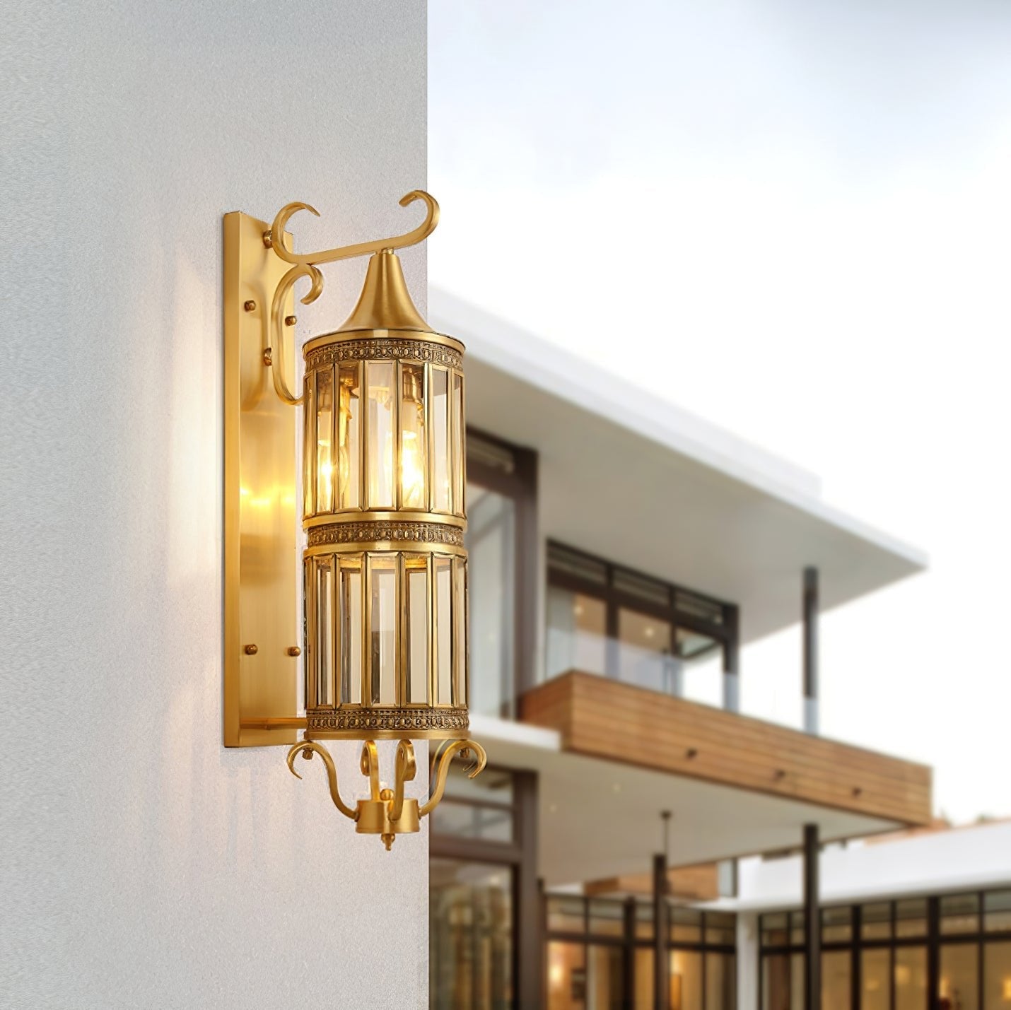 Farde - Retro  Brass IP65 Waterproof Outdoor Wall Light