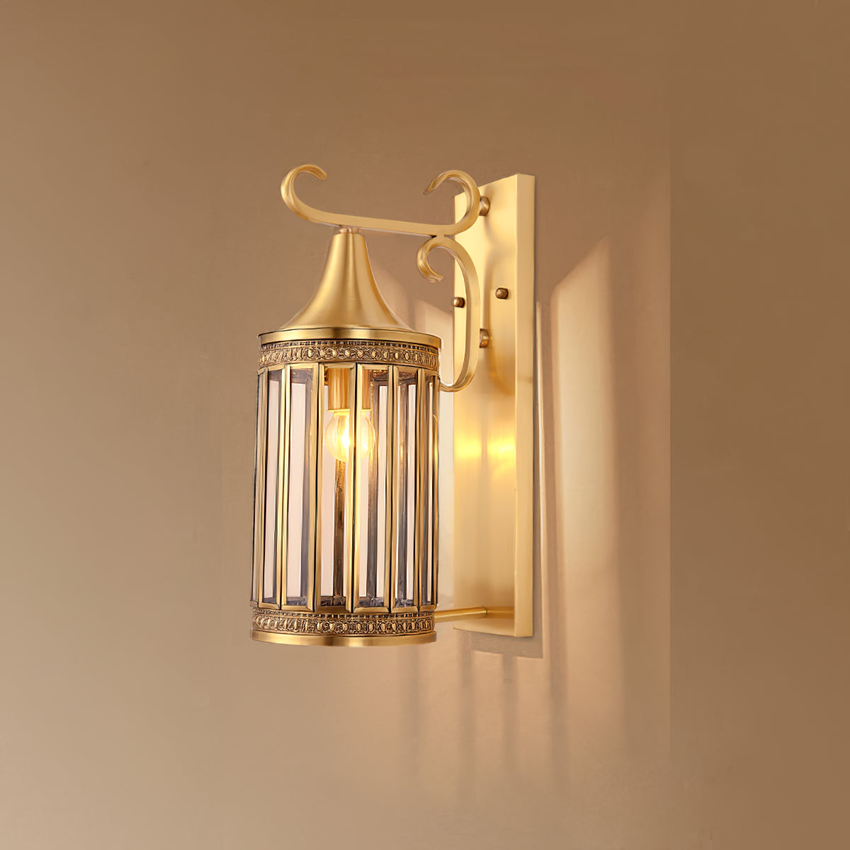 Farde - Retro  Brass IP65 Waterproof Outdoor Wall Light