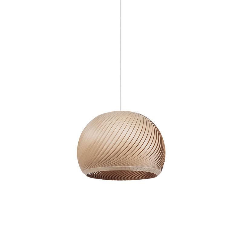 Spirava - Lámpara colgante espiral de madera vintage