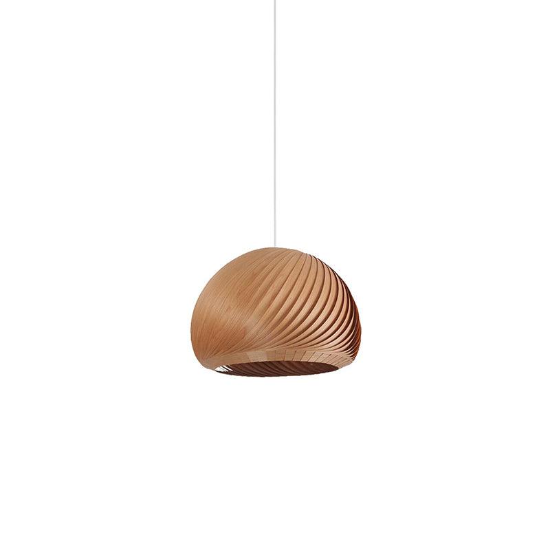 Spirava - Lámpara colgante espiral de madera vintage