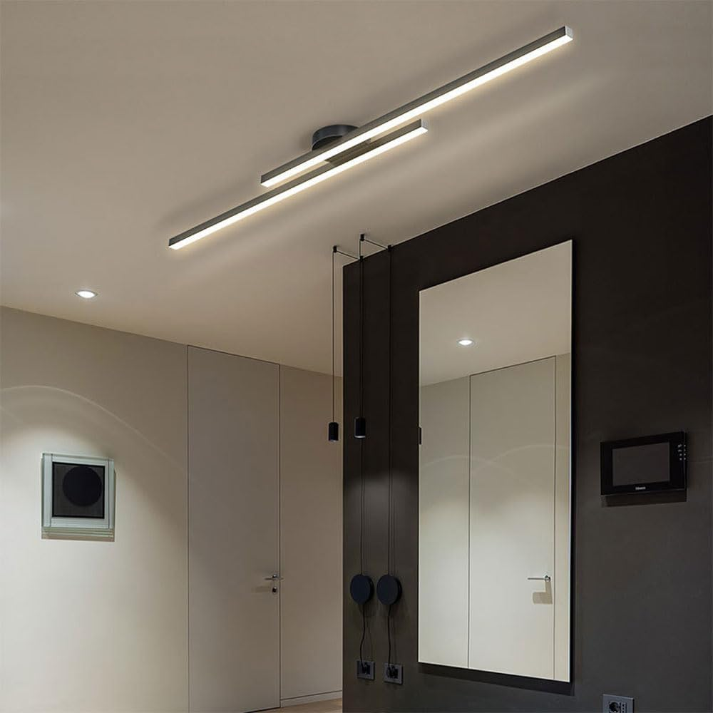 Cavien – Lámpara de Techo LED Lineal de Aluminio Ultrafina