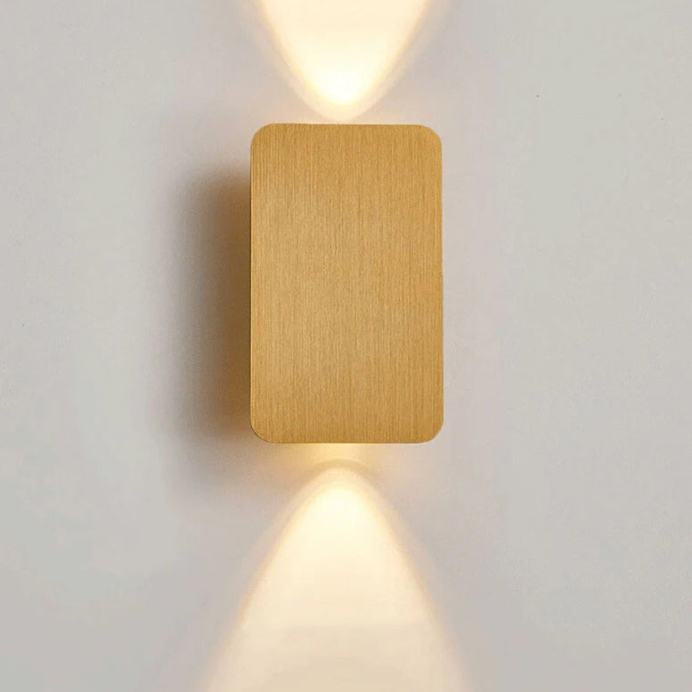 Norell – Applique murale rectangulaire en verre minimaliste nordique à LED, 2 lampes