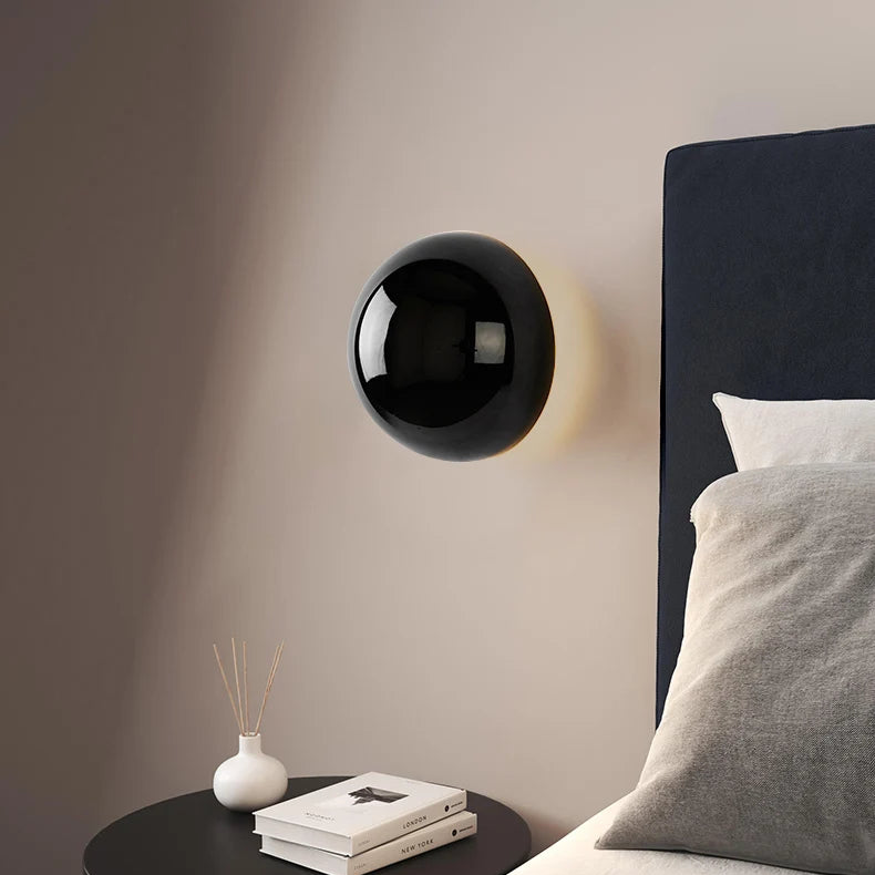 Bauvera – Lampă de perete cu glob de sticlă LED, lumină simplă