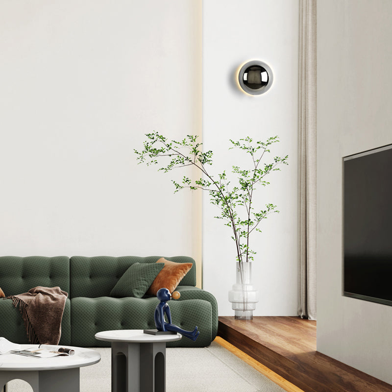 Bauvera – Applique murale LED à globe en verre, lumière unique