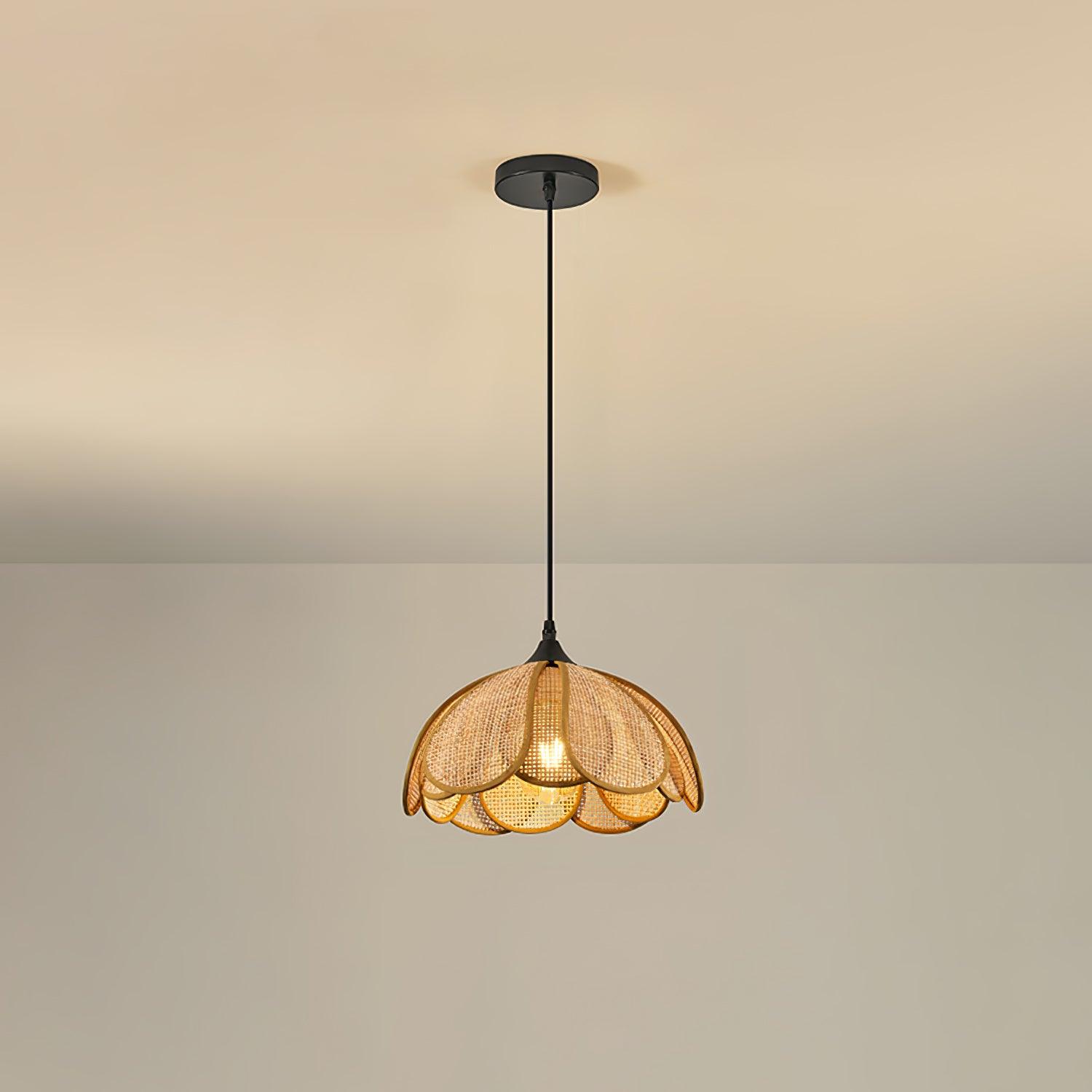 Eurvion - Suspension en tissu rotin