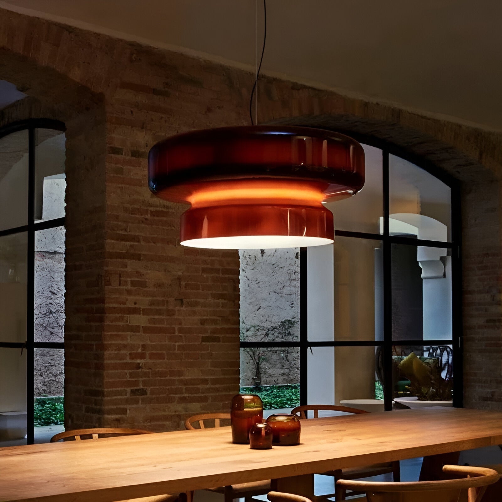 Zerali – Bohemian Style Colored Glass Pendant Light