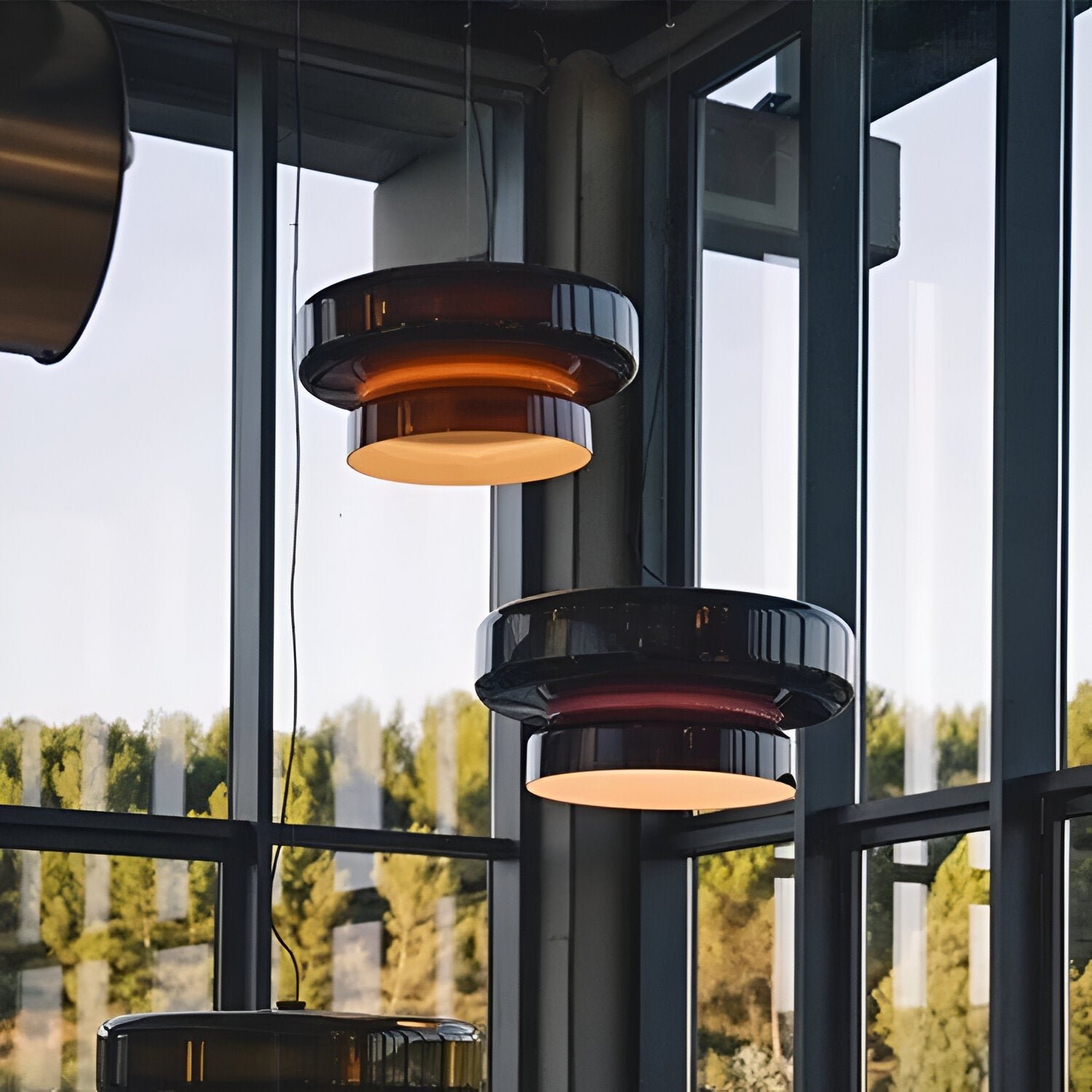 Zerali – Bohemian Style Colored Glass Pendant Light