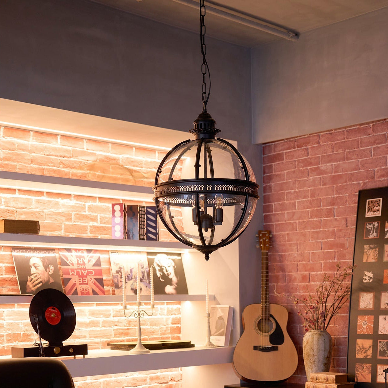 Vnora - Vintage Glass Pendant Light
