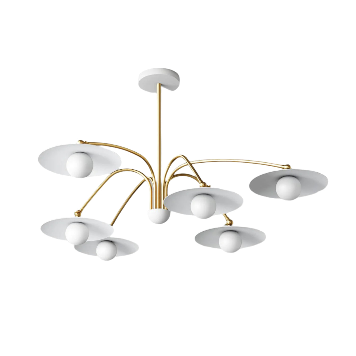 Decavelle - lustr z uměleckého skla a kovu ve stylu art deco