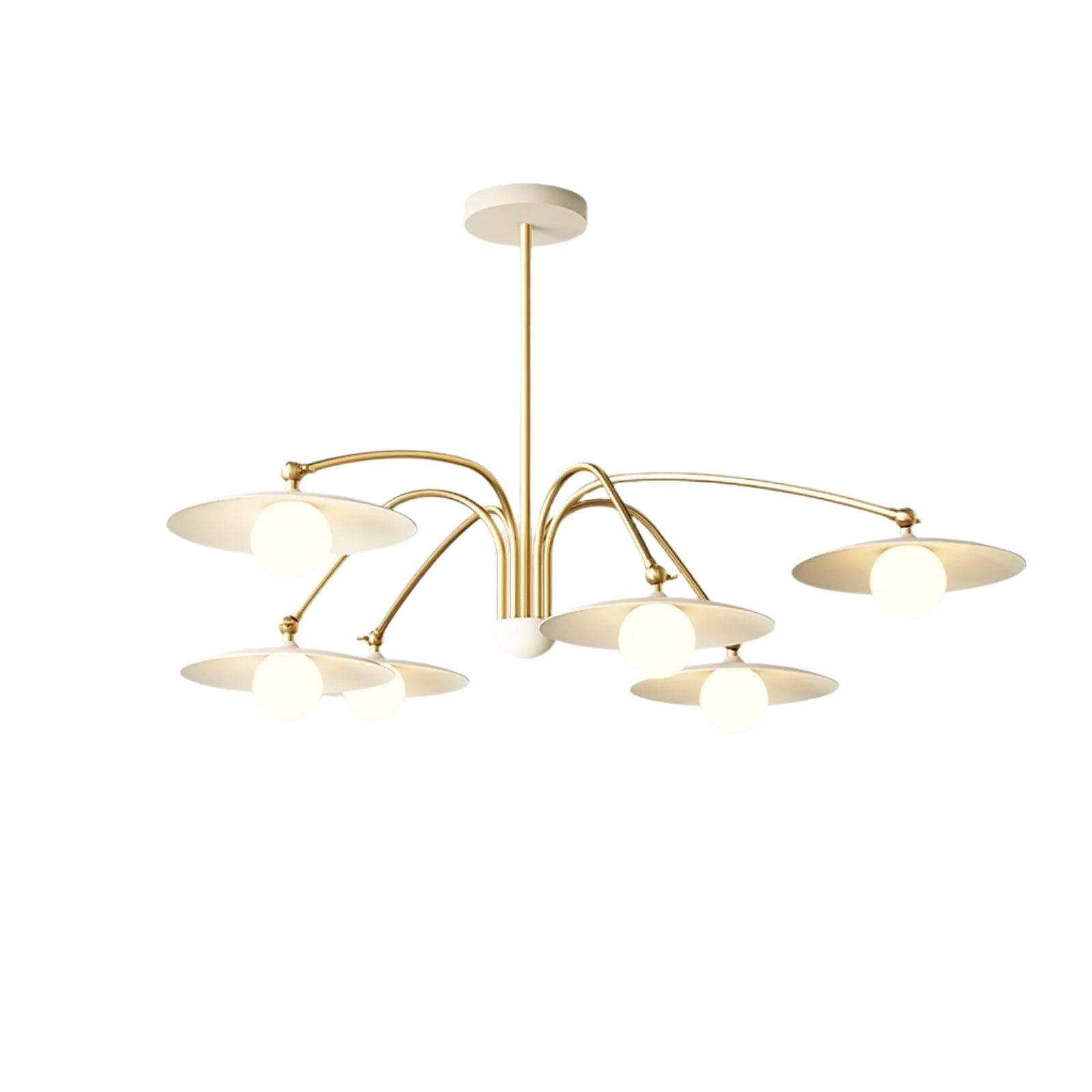 Decavelle - Art Deco üveg és fém csillár