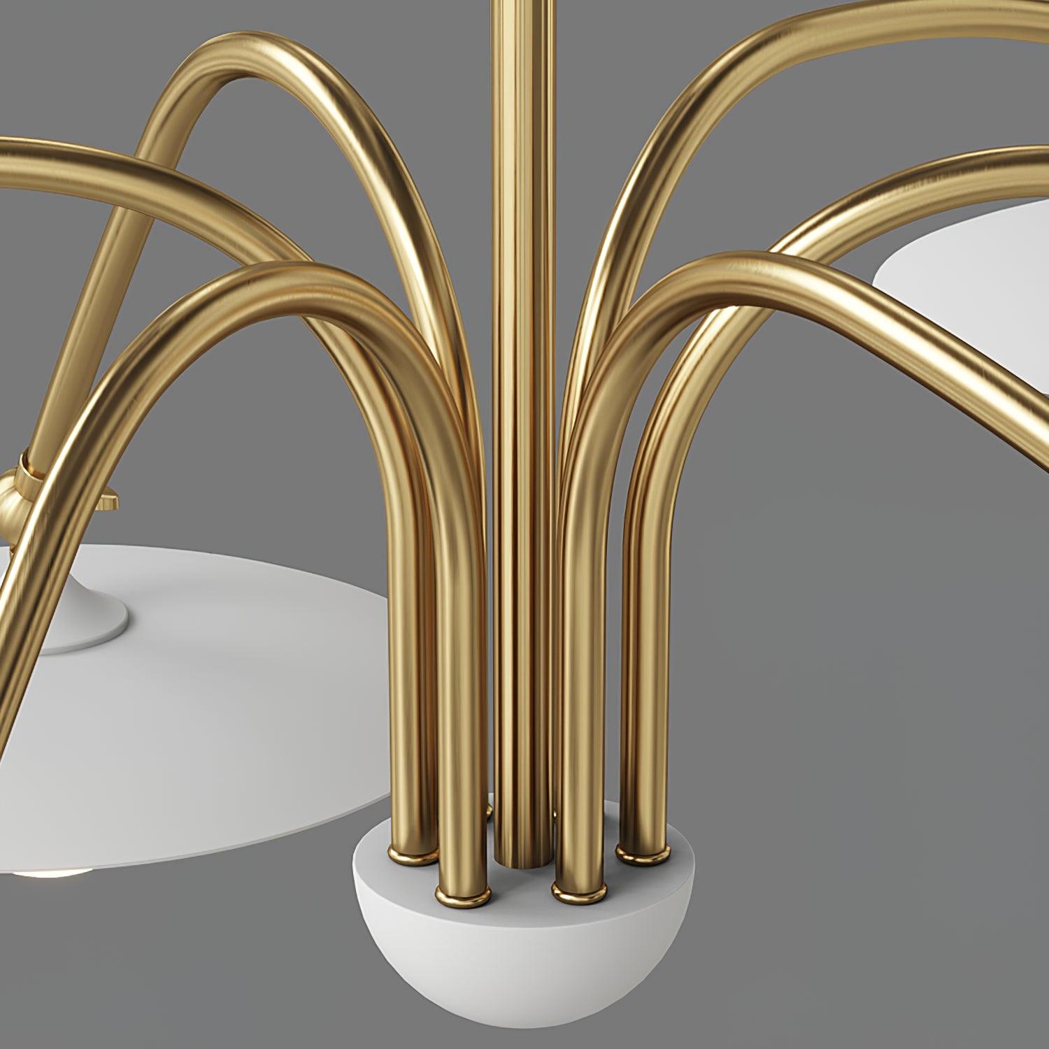 Decavelle - lustr z uměleckého skla a kovu ve stylu art deco