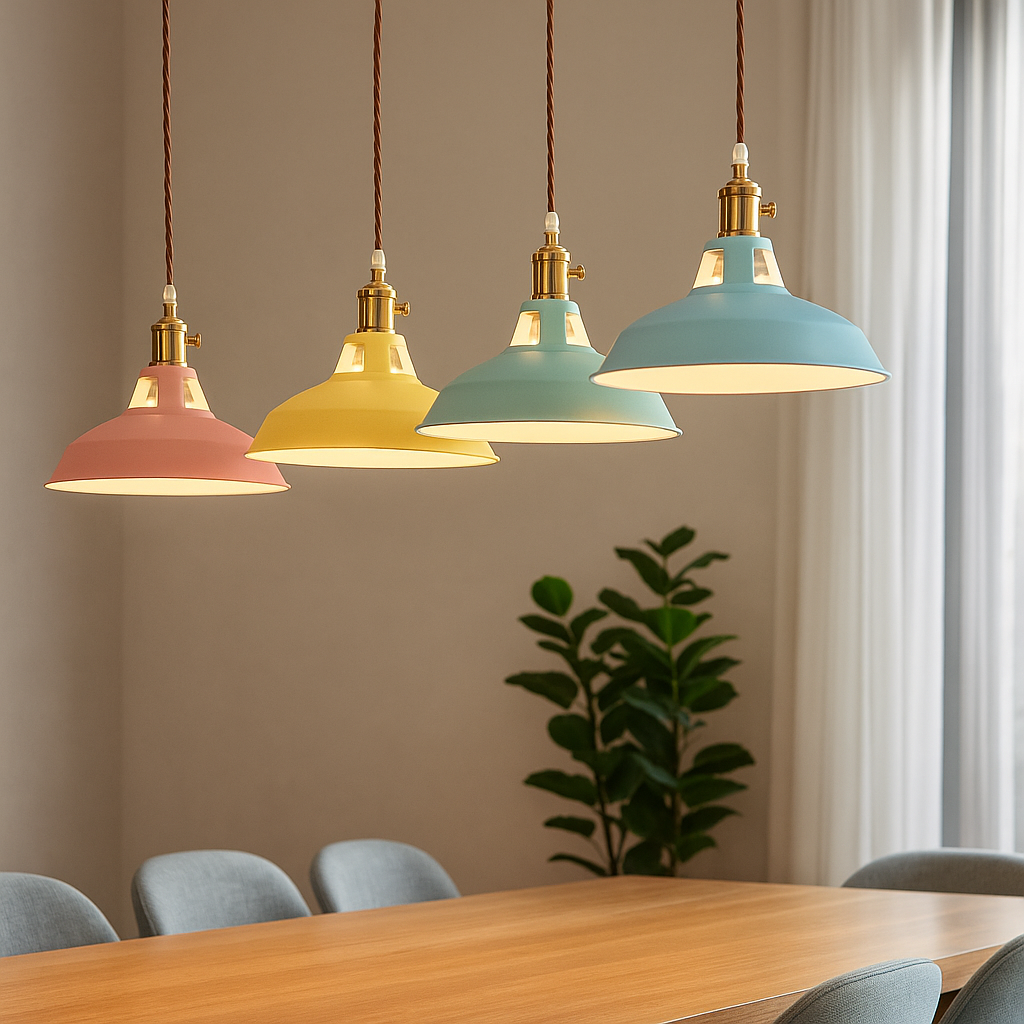 Vindos – Suspension industrielle en métal dôme LED 1 lumière