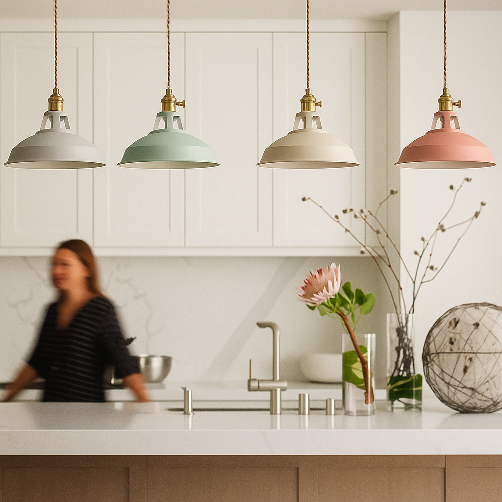 Vindos – Suspension industrielle en métal dôme LED 1 lumière