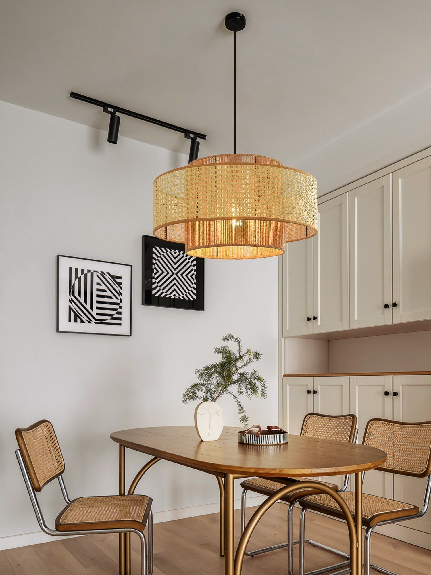 Ulshayra – Suspension en rotin concentrique