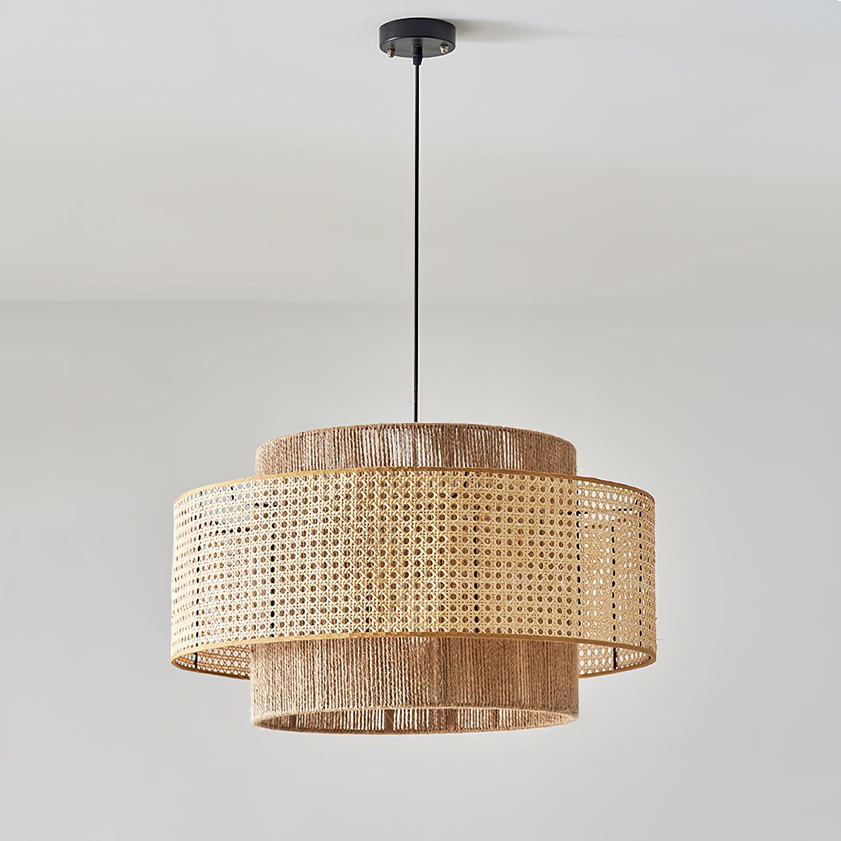 Ulshayra – Suspension en rotin concentrique