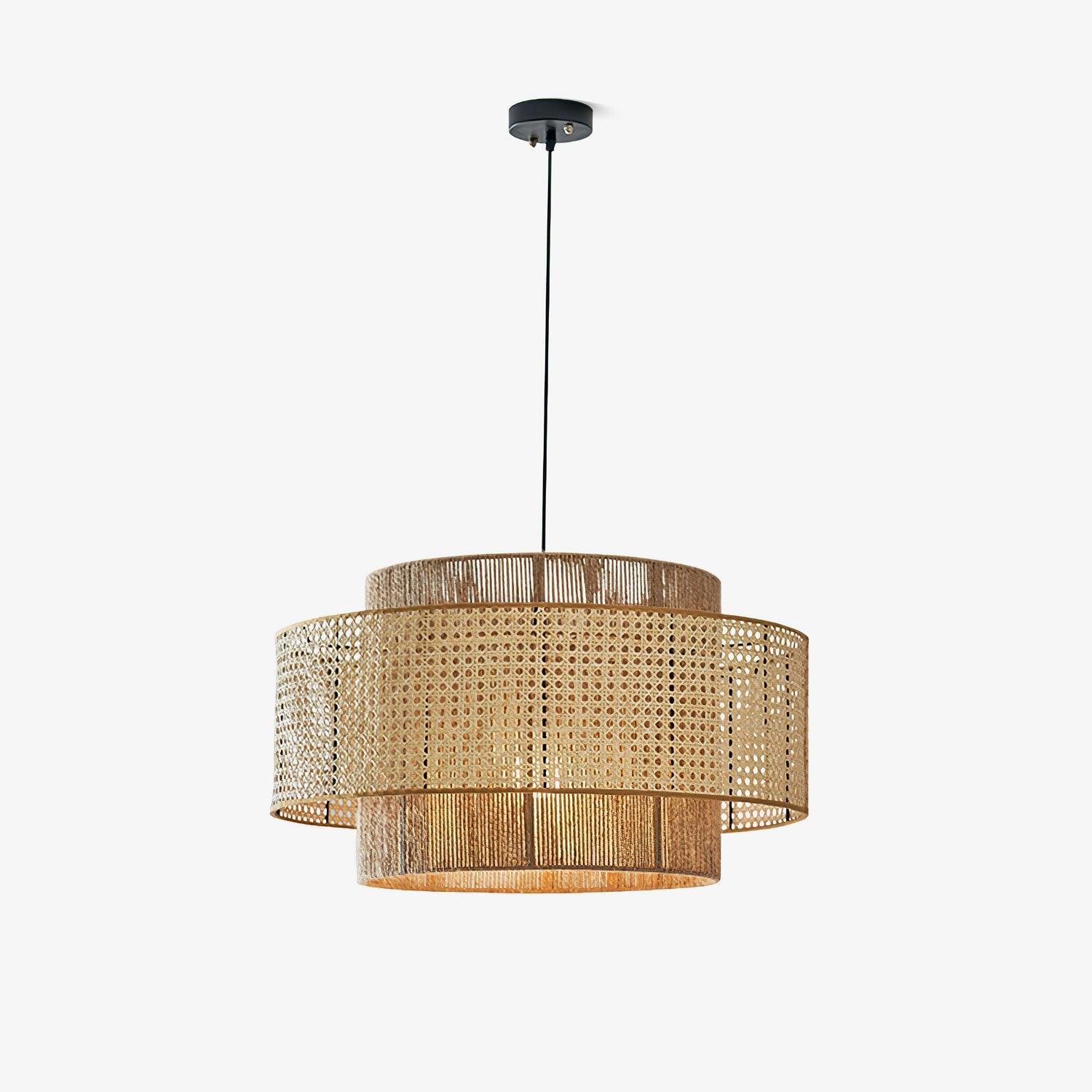 Ulshayra – Suspension en rotin concentrique