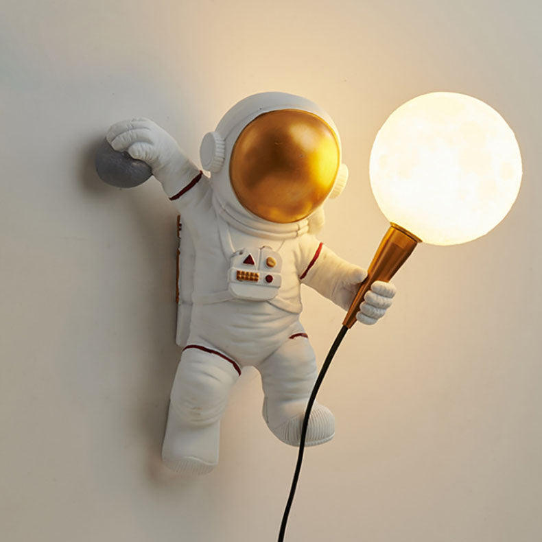 Astrolis – Contemporary Astronaut Glass Globe Wall Sconce Lamp 1 Light