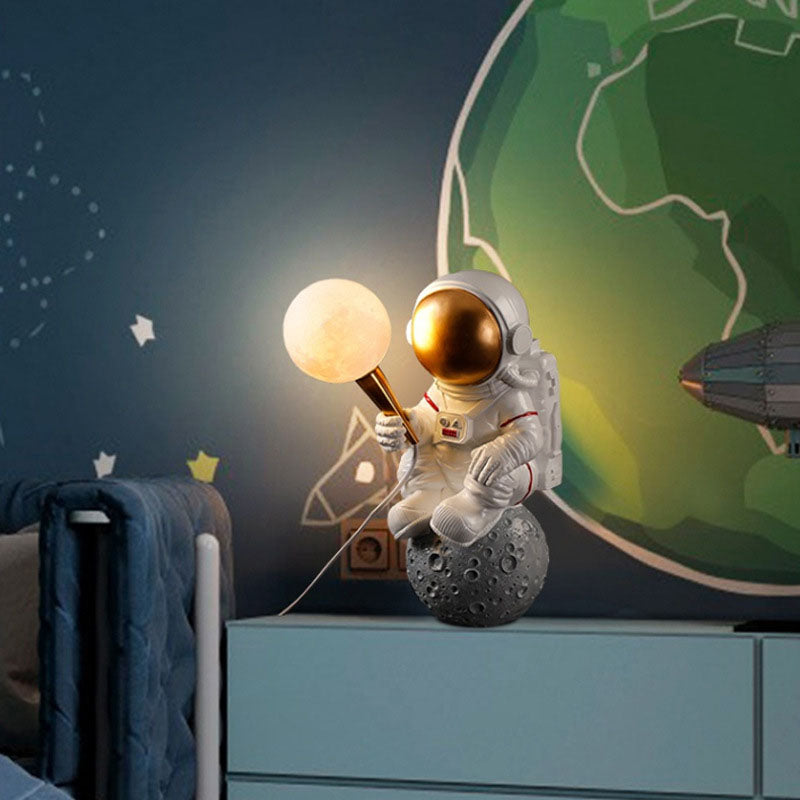 Astrolis – Contemporary Astronaut Glass Globe Wall Sconce Lamp 1 Light