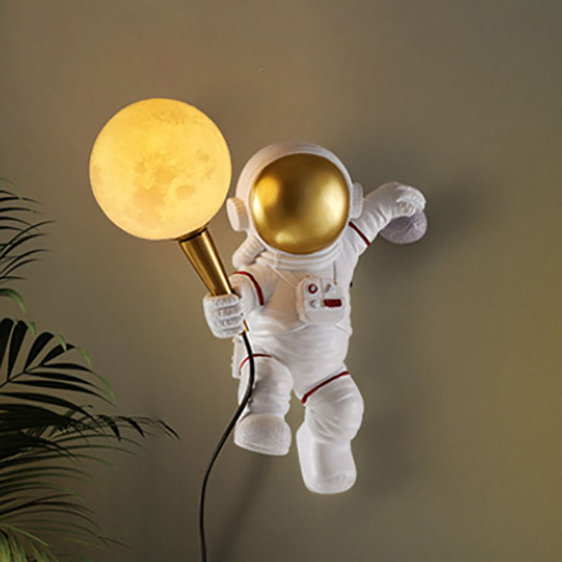 Astrolis – Contemporary Astronaut Glass Globe Wall Sconce Lamp 1 Light