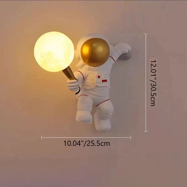 Astrolis – Contemporary Astronaut Glass Globe Wall Sconce Lamp 1 Light