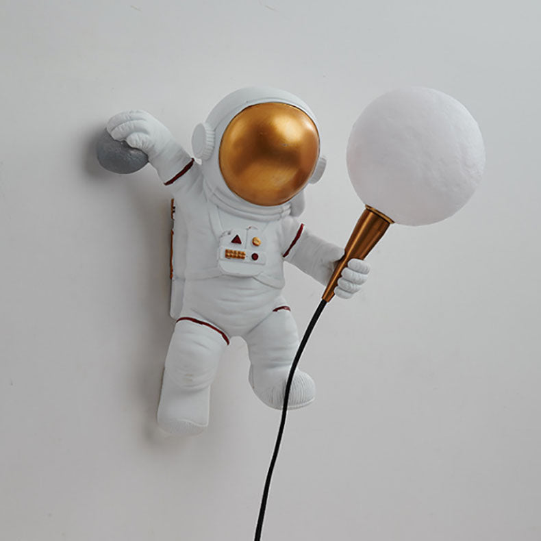 Astrolis – Contemporary Astronaut Glass Globe Wall Sconce Lamp 1 Light