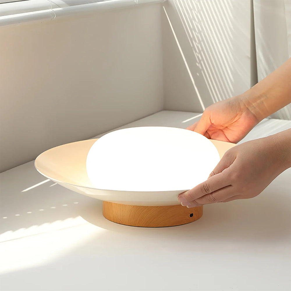 Veloura - Cream White Round Ceiling Light