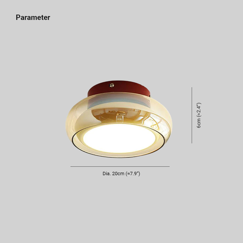 Aveline – Lampă de tavan vintage din sticlă
