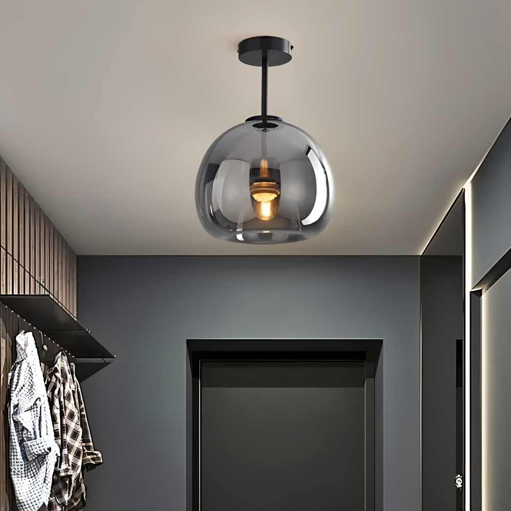 Lumosyn - Moderní LED skleněné stropní svítidlo černozlaté provedení