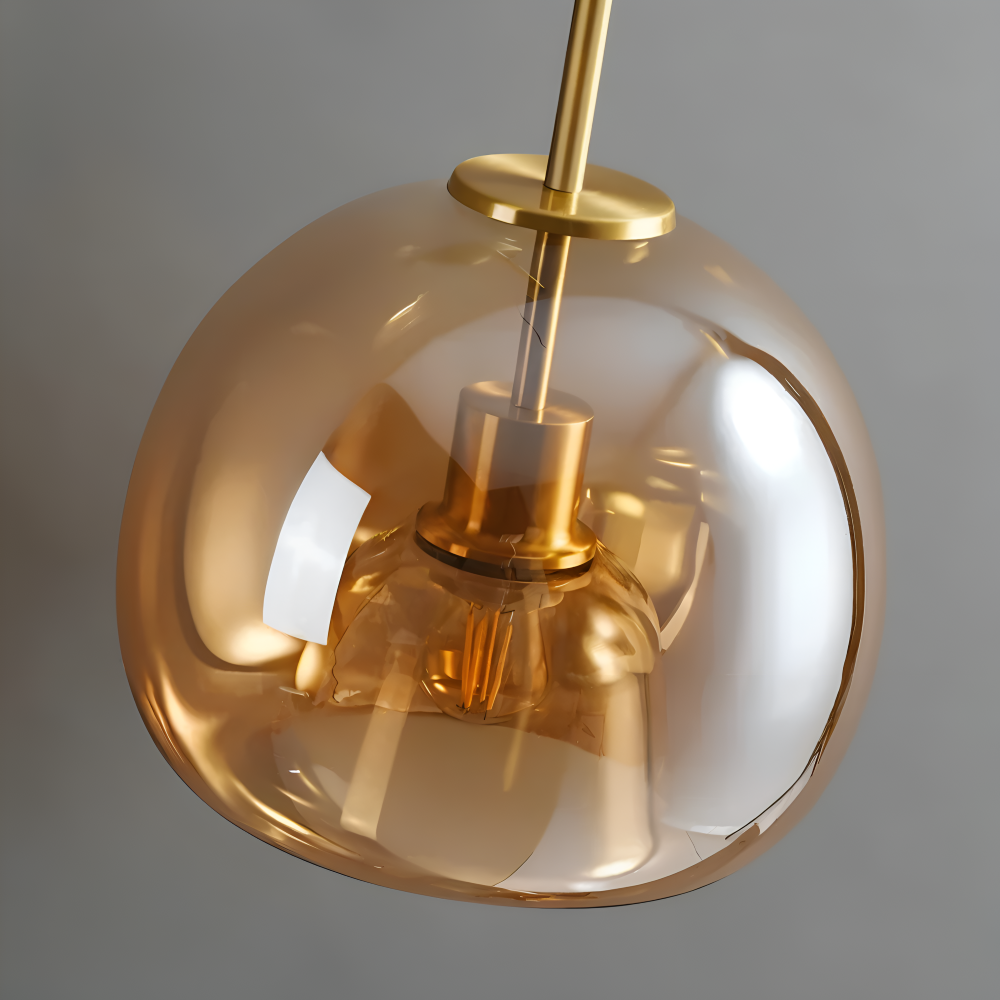 Lumosyn - Moderní LED skleněné stropní svítidlo černozlaté provedení