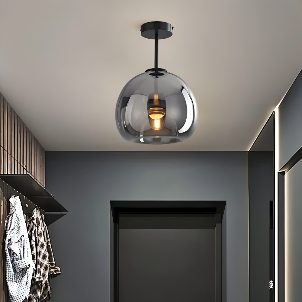 Lumosyn - Moderní LED skleněné stropní svítidlo černozlaté provedení