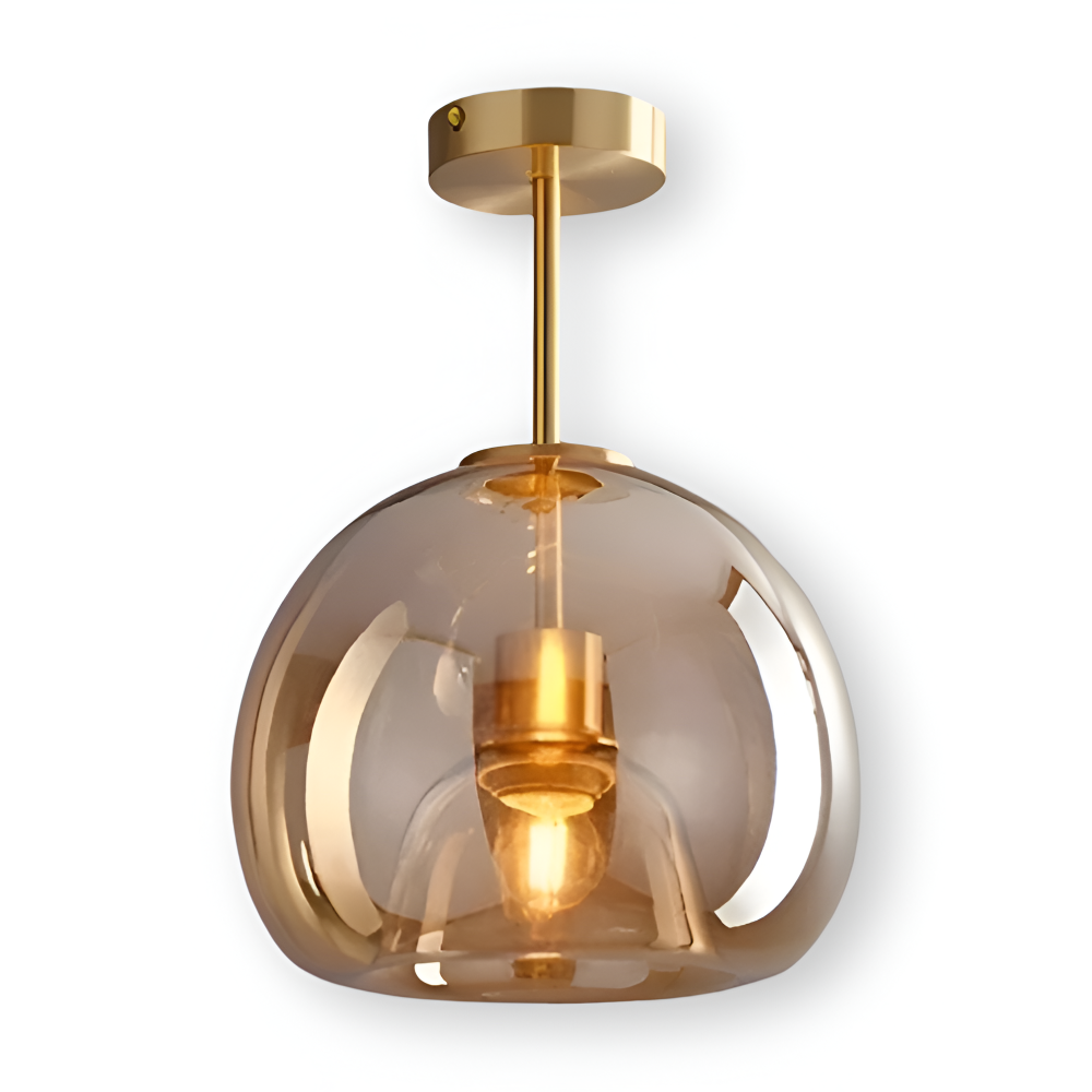 Lumosyn - Moderní LED skleněné stropní svítidlo černozlaté provedení