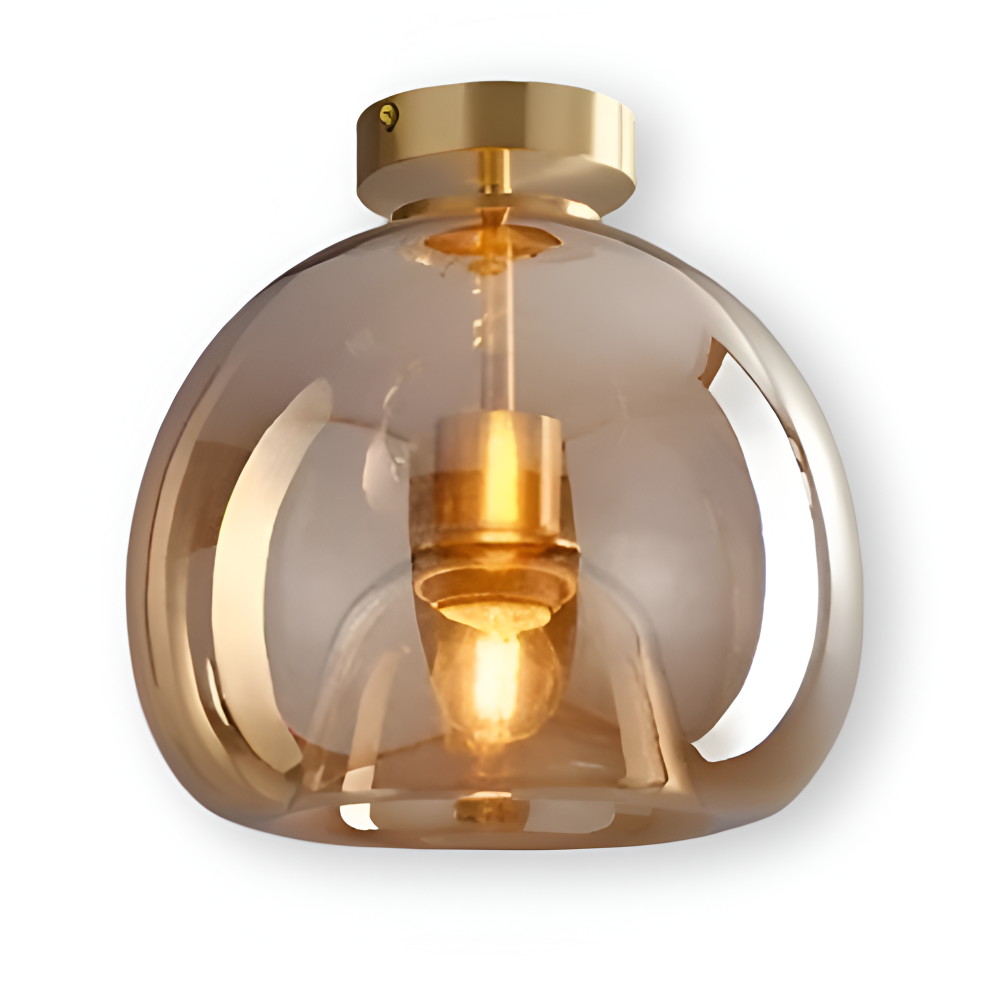 Lumosyn - Moderní LED skleněné stropní svítidlo černozlaté provedení
