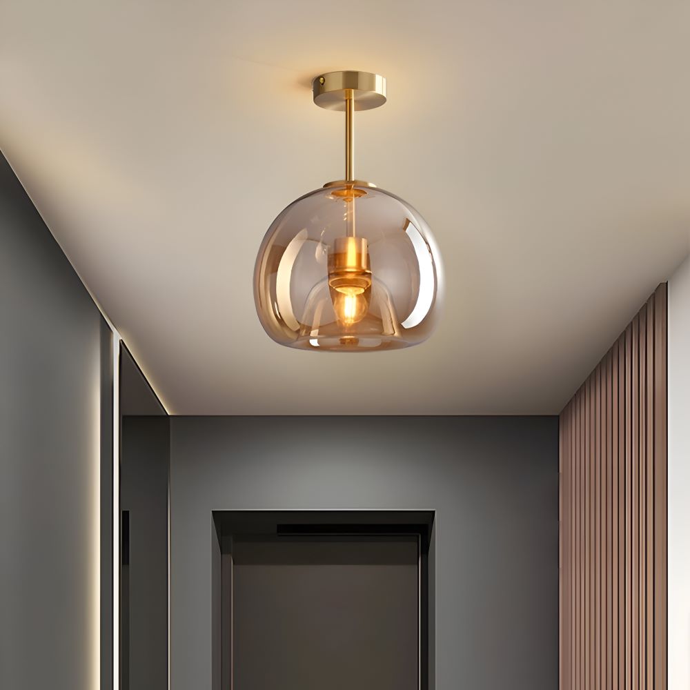 Lumosyn - Moderní LED skleněné stropní svítidlo černozlaté provedení