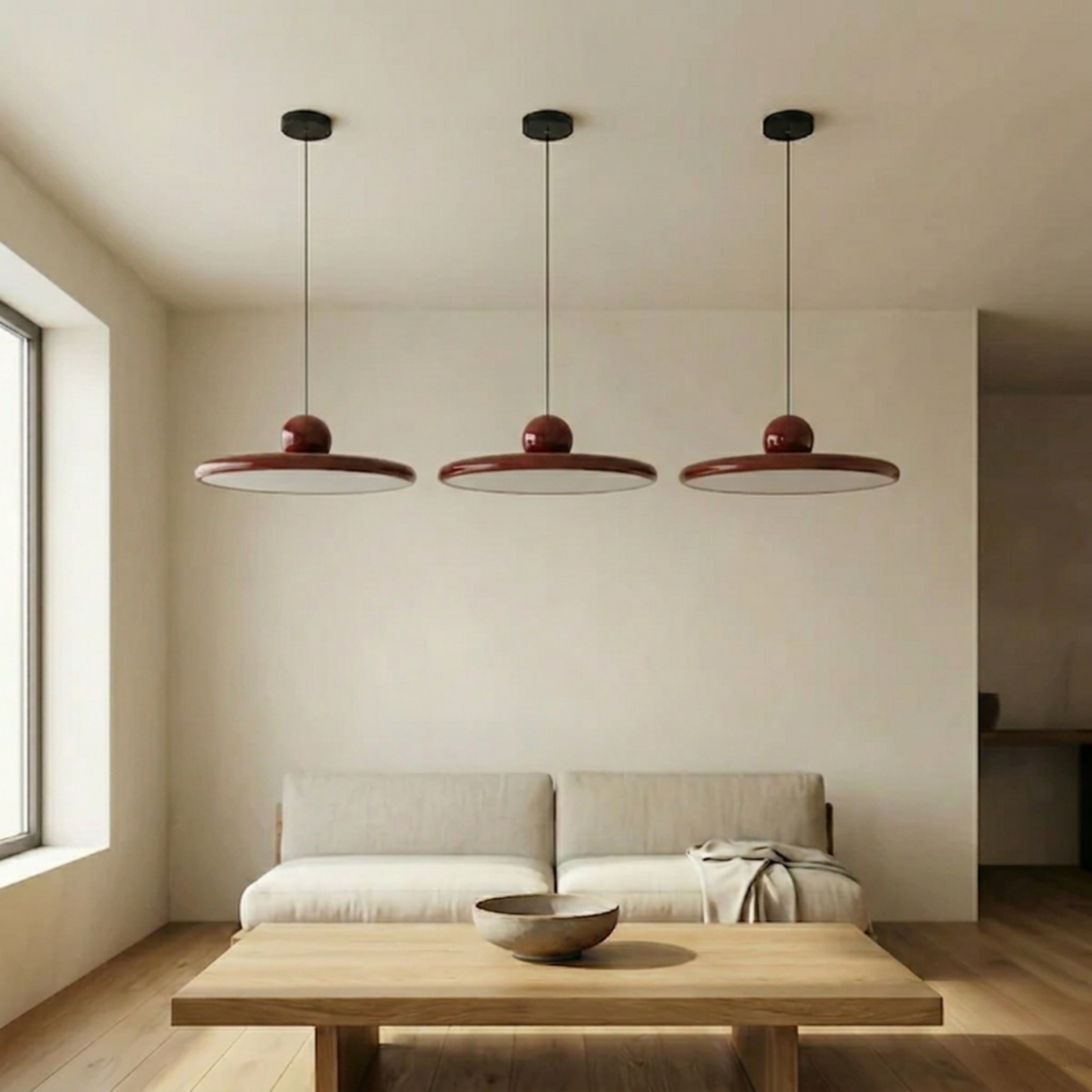 Clarion – závěsné skleněné svítidlo Bauhaus
