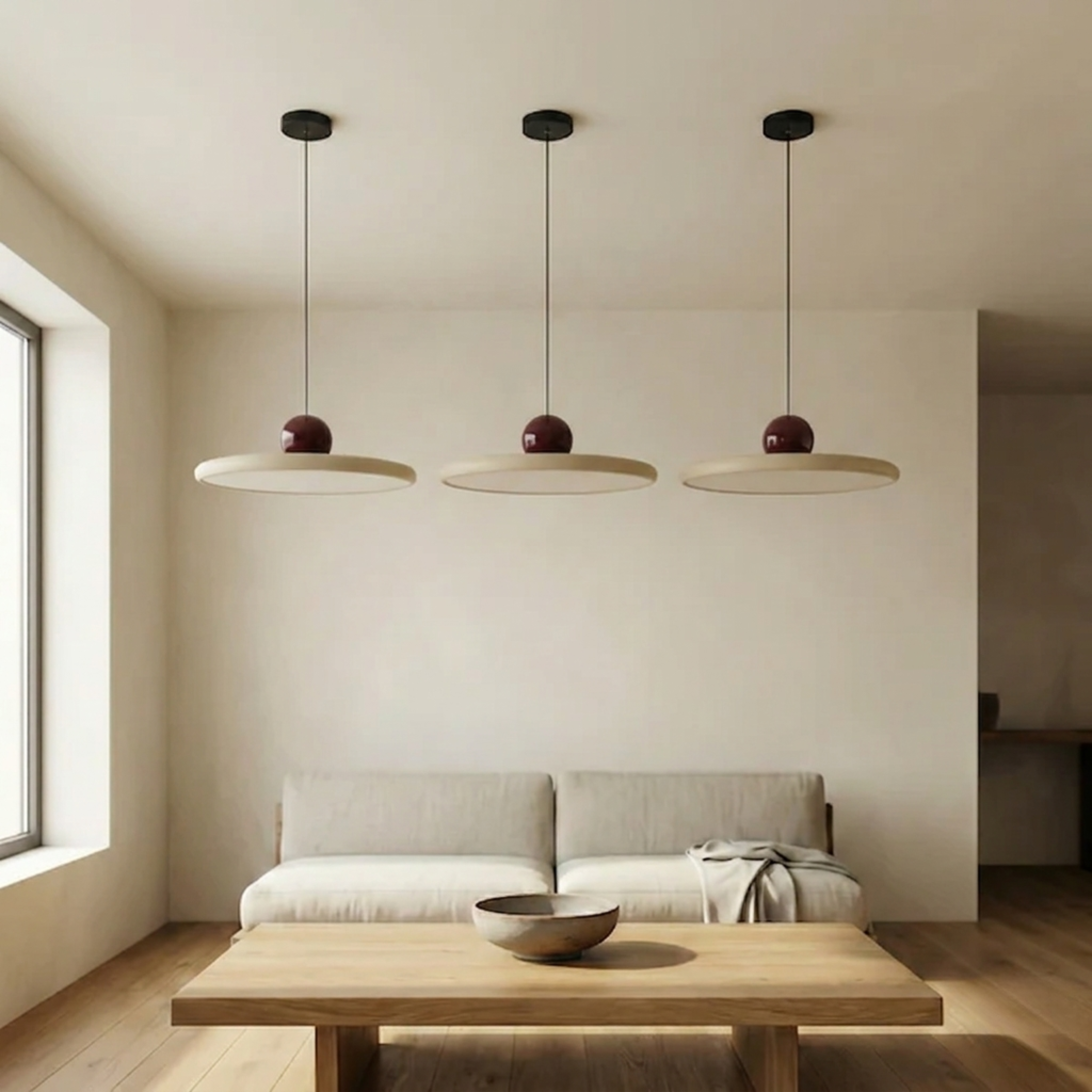 Clarion – závěsné skleněné svítidlo Bauhaus