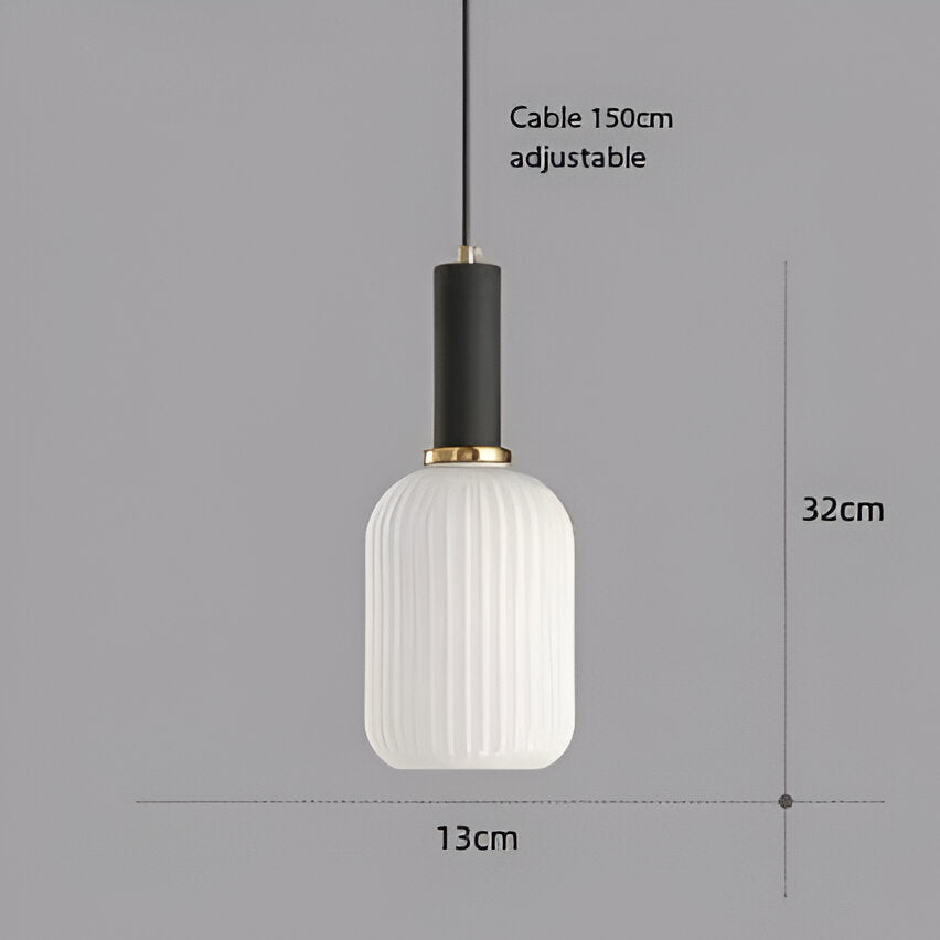 Ezryn - Nordic Colorful Glass Retro Pendant Light