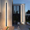 Ameran – Lampada da parete esterna moderna a LED in metallo nero per giardino e balcone