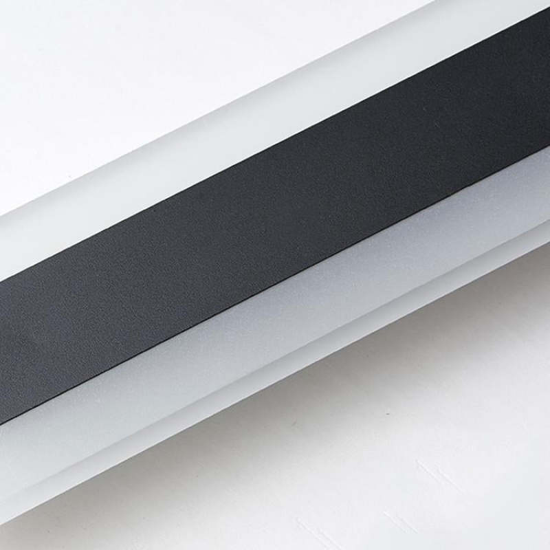 Ameran – Lampada da parete esterna moderna a LED in metallo nero per giardino e balcone