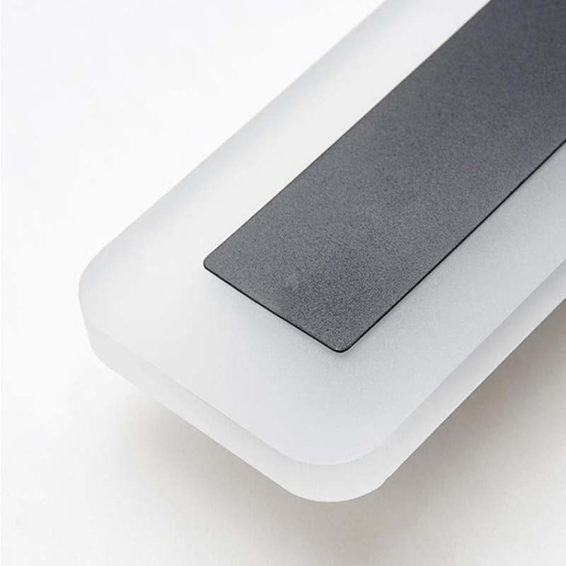 Ameran – Lampada da parete esterna moderna a LED in metallo nero per giardino e balcone