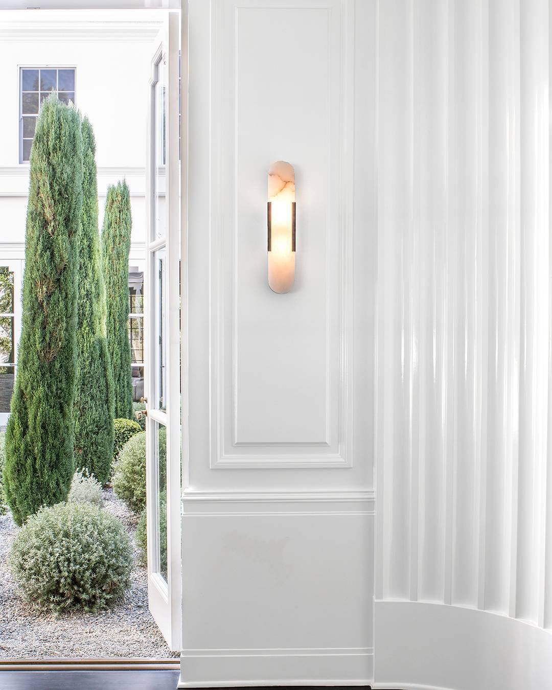 Moran - Oval Marble Wall Sconce Adjustable LED Lamp