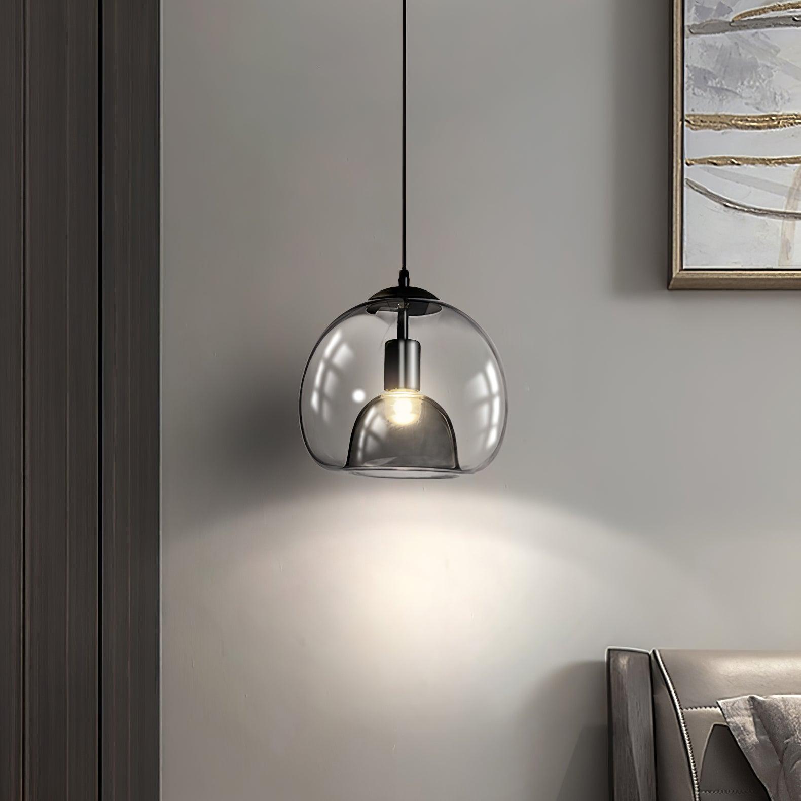 Zelirra - Suspension en verre perle nordique