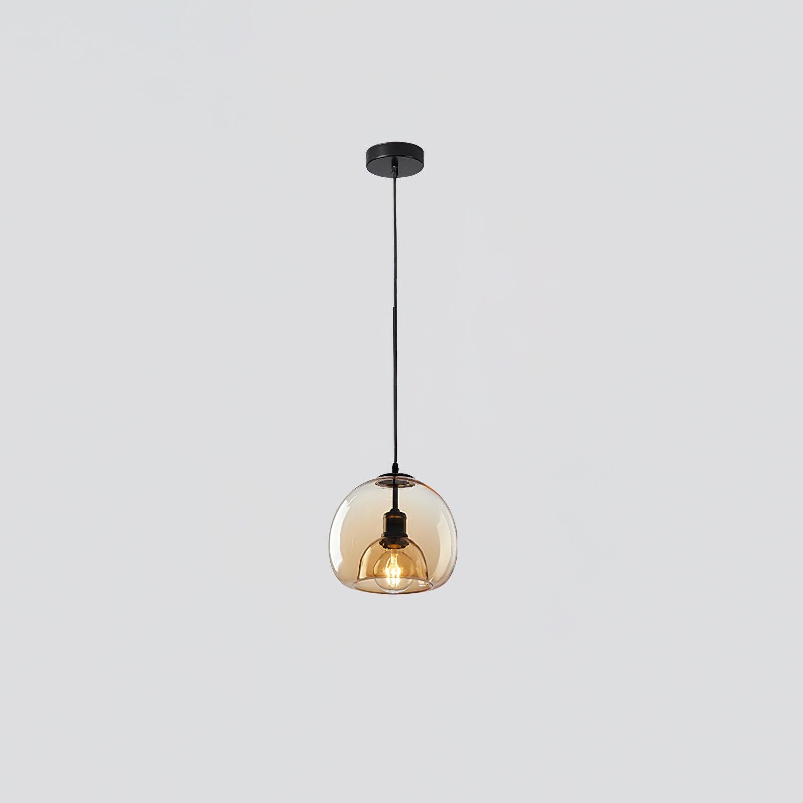 Zelirra - Suspension en verre perle nordique
