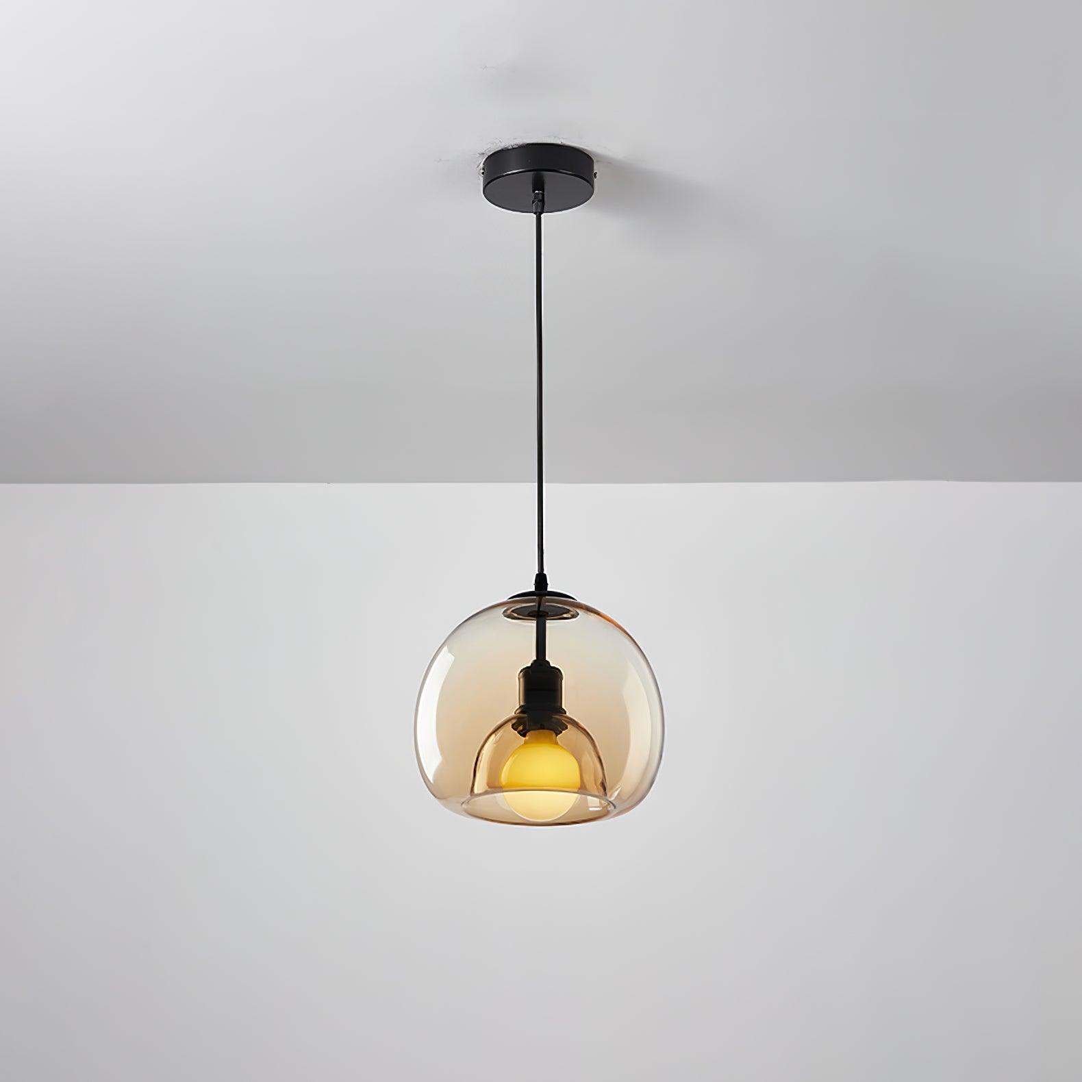Zelirra - Suspension en verre perle nordique