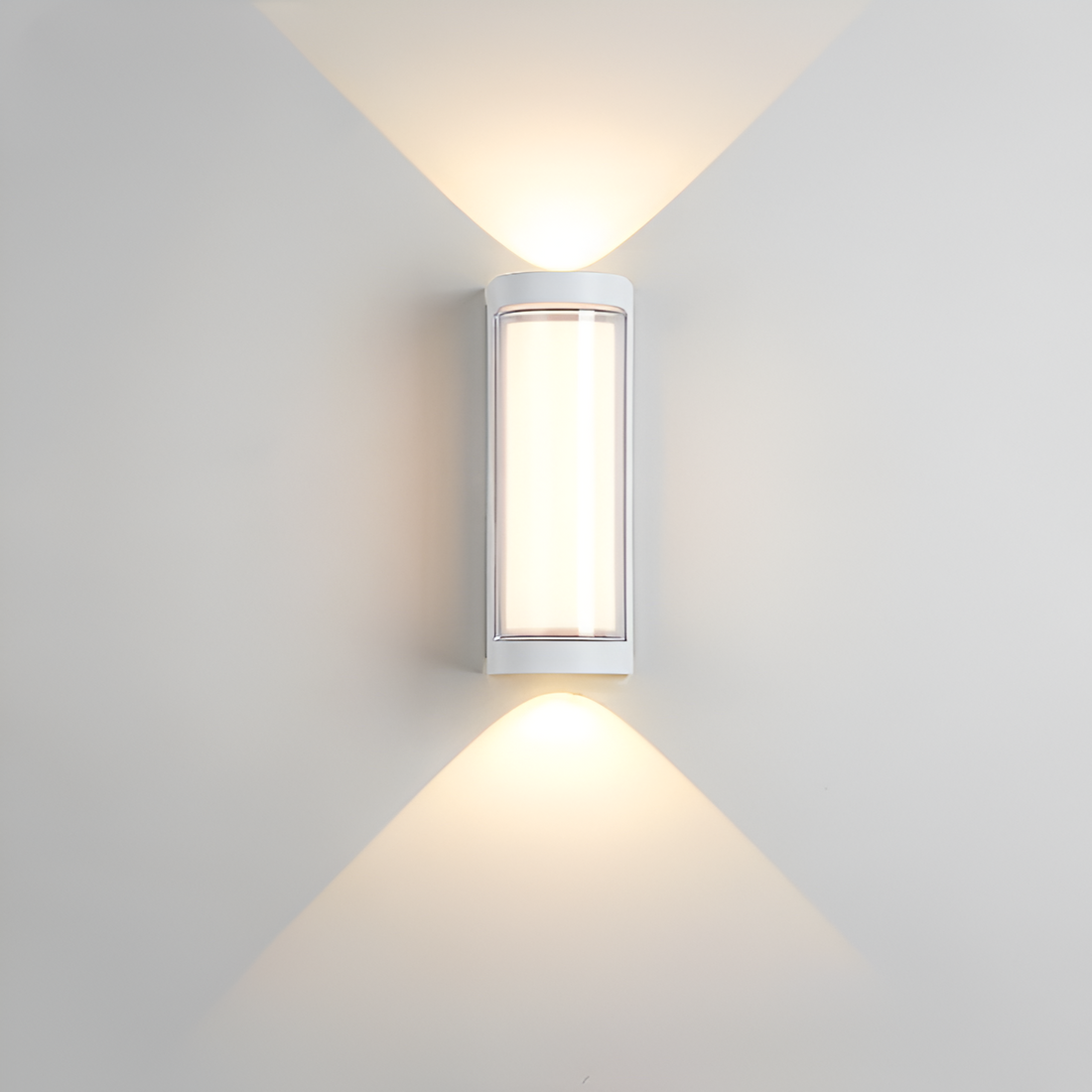 Kavik - Nordisk Op Ned Akryl Vandtæt Minimalistisk Udendørs Væglampe