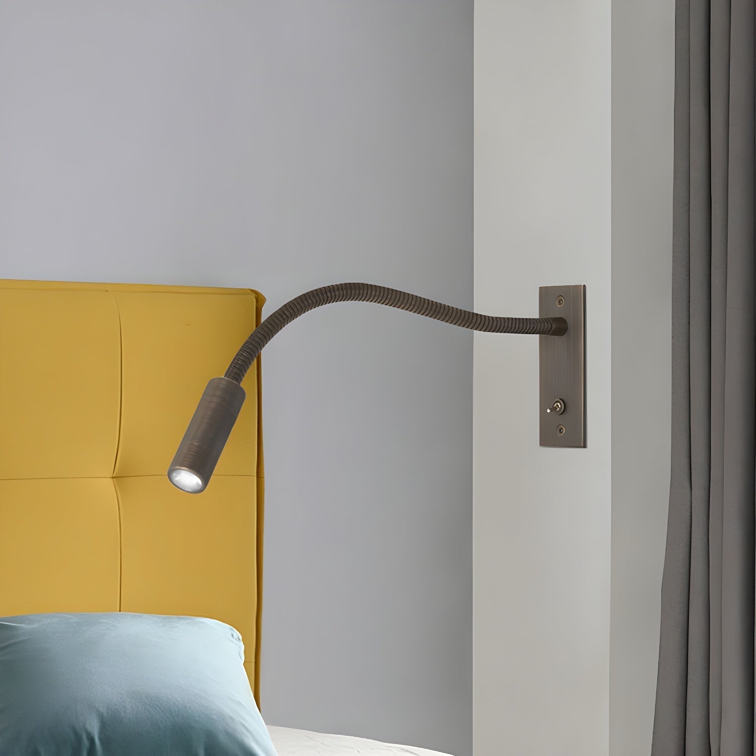 Gonna - Adjustable Gooseneck Metal Wall Lamp Cylindrical Head